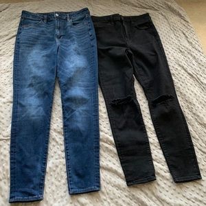 Bundle of 2 AE Super High Rise Jeggings
